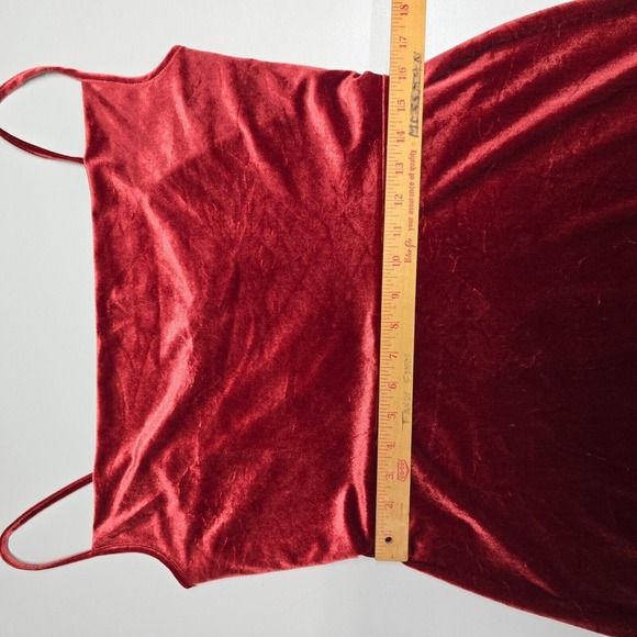 Taylor Women’s 14 Velvet Maxi Dress Drape Neck Side Slit Stretch Whimsigoth - Picture 11 of 13